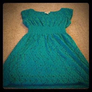 Green Lace Dress Pinky Boutique Size L